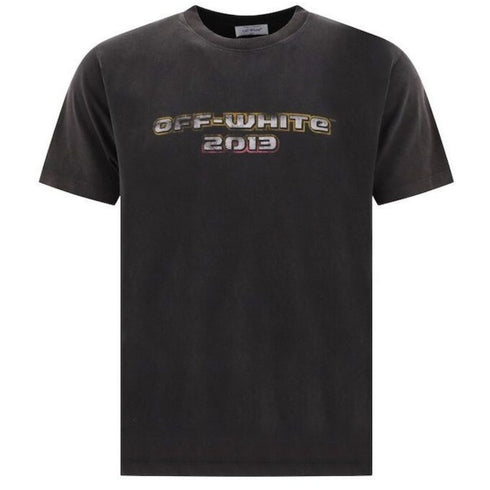 Off White Bacchus Slim Black T Shirt Omaa027F23Jer0061084